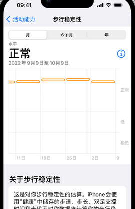 清水iPhone手机维修如何在iPhone开启'步行稳定性通知'