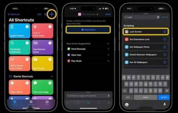 清水苹果14锁屏维修店分享iPhone14升级iOS16.4后如何创建锁屏快捷方式 